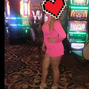 Hot pink romper